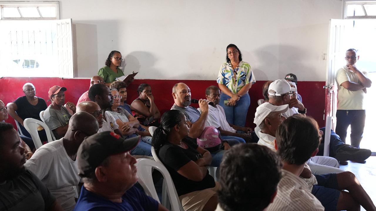 Seinfra apresenta obras da Bacia do Rio Camaçari à comunidade da Lama Preta