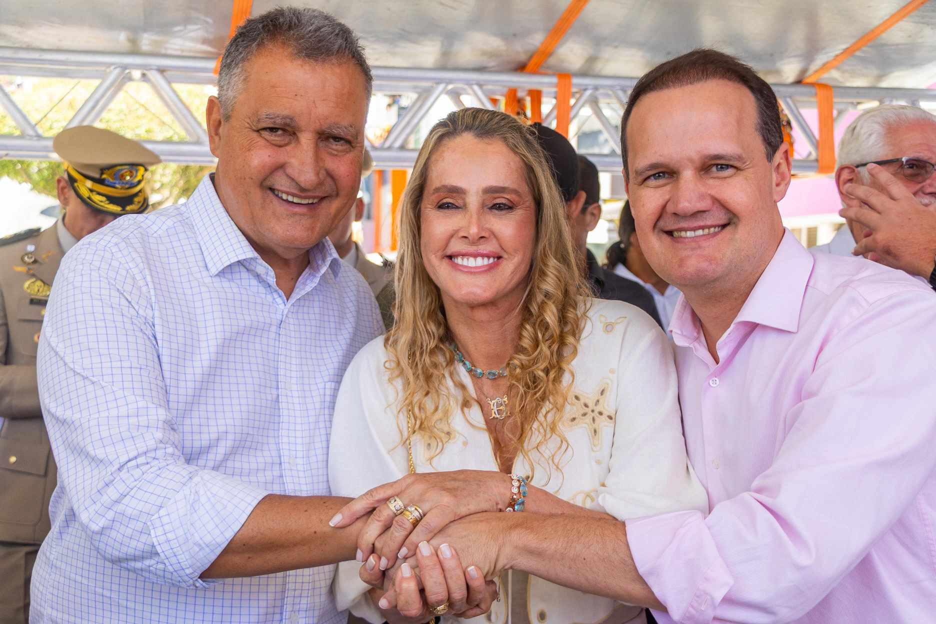 Com Rui Costa e a prefeita Edione, Júlio Pinheiro destaca importância de investimentos nos municípios