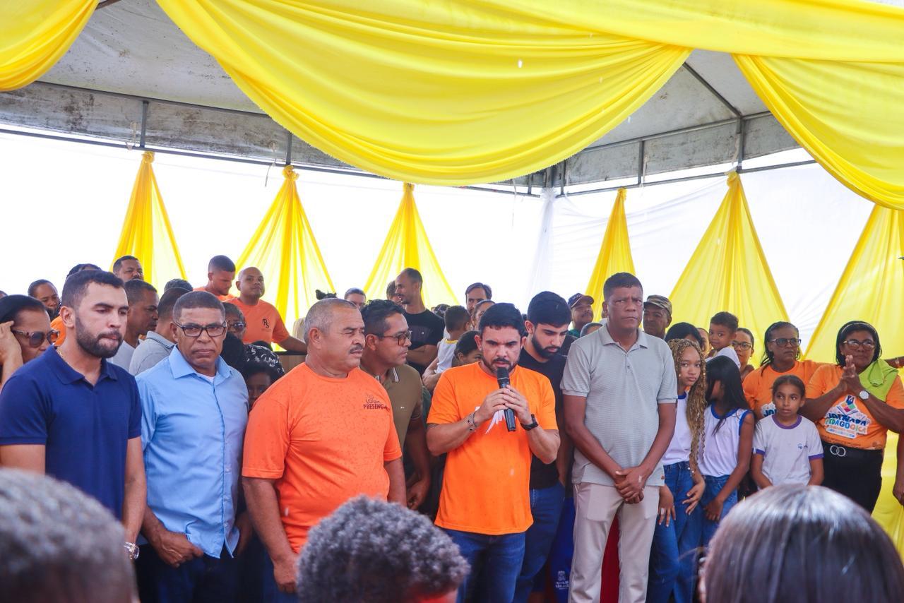 Marcus Sarmento assina ordem de serviço para a construção de creche padrão FNDE em Itanagra