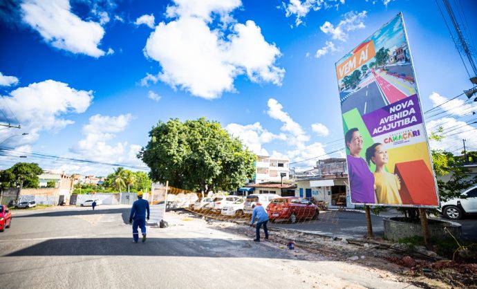 Camaçari: Primeira fase das obras da nova Avenida Acajutiba é iniciada