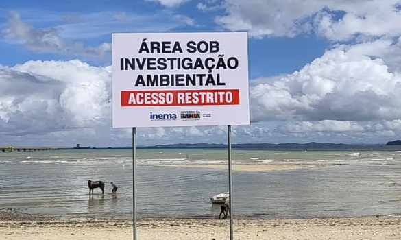 Direto da BTS: Comunidade de São Tomé de Paripe sofre há 100 dias com contaminação da praia