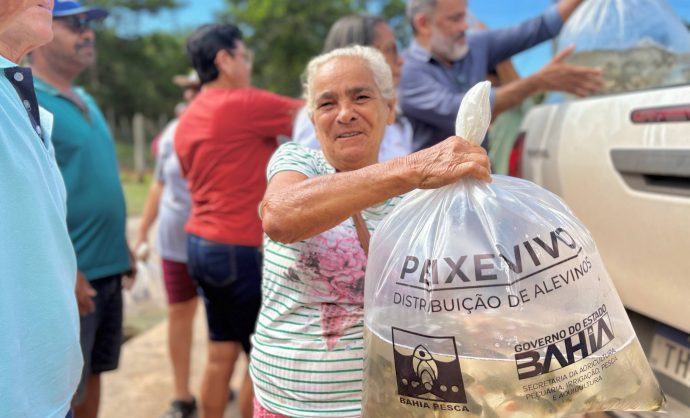 Entrega de mais de 200 mil alevinos beneficia piscicultores da zona rural de Camaçari